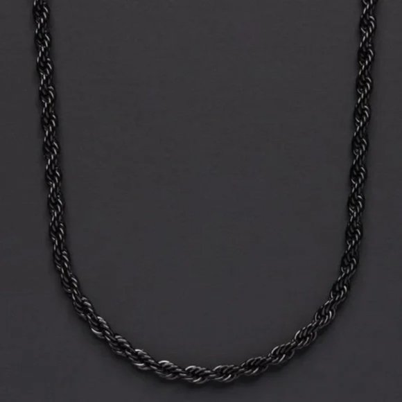 New Stainless Steel Rope 3mm Chain Necklace Unisex - Picture 5 of 6